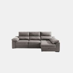 Chaise longue KLEE dereita 4 lugares vison