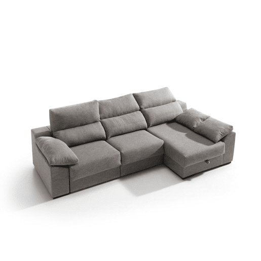 Chaise longue KLEE dereita 4 lugares vison