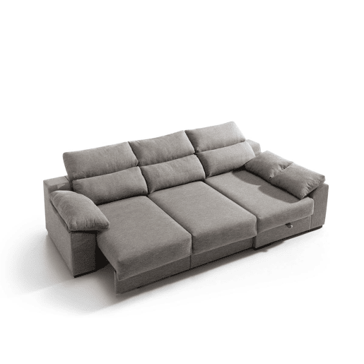 Chaise longue KLEE dereita 4 lugares vison
