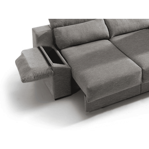 Chaise longue KLEE dereita 4 lugares vison