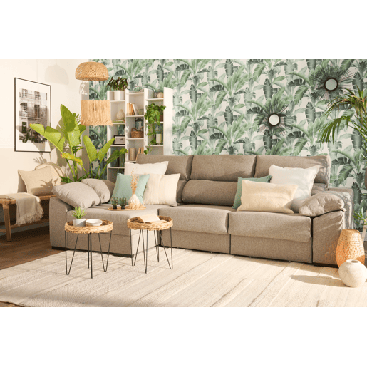 Chaise longue KLEE esquerda 4 lugares vison Chaise longue KLEE esquerda 4 lugares vison