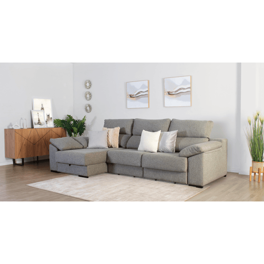 Chaise longue KLEE esquerda 4 lugares vison Chaise longue KLEE esquerda 4 lugares vison
