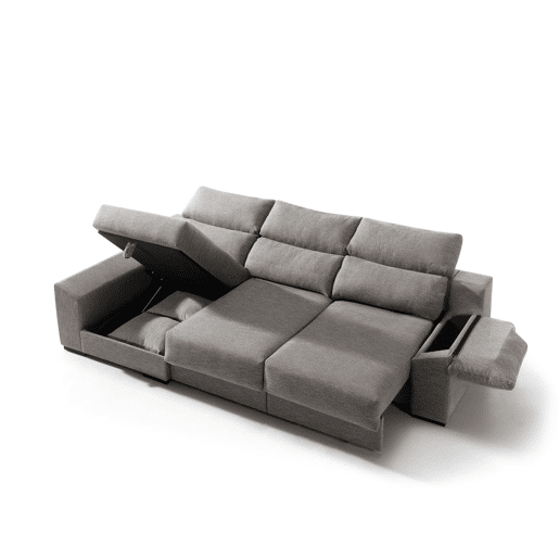 Chaise longue KLEE esquerda 4 lugares vison Chaise longue KLEE esquerda 4 lugares vison