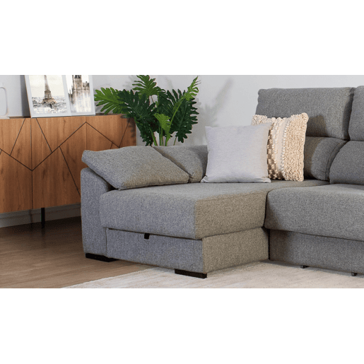 Chaise longue KLEE esquerda 4 lugares vison Chaise longue KLEE esquerda 4 lugares vison