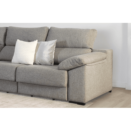 Chaise longue KLEE esquerda 4 lugares vison Chaise longue KLEE esquerda 4 lugares vison