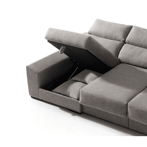 Chaise longue KLEE esquerda 4 lugares vison Chaise longue KLEE esquerda 4 lugares vison