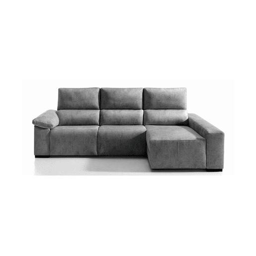Chaise longue relax elétrico BALTIA dereita 4 lugares cinza claro