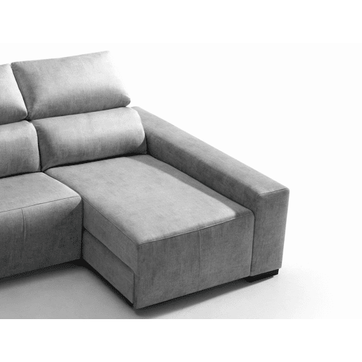 Chaise longue relax elétrico BALTIA dereita 4 lugares cinza claro