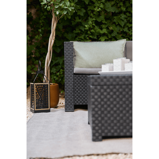 Set de jardim OASIS sofá de canto 5 lugares com mesa de centro