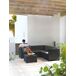 Set jardín OASIS con sofá rinconera 5 plazas y mesa de centro Set jardín OASIS con sofá rinconera 5 plazas y mesa de centro Gris