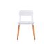 Silla de cocina fija AGATA Silla de cocina fija AGATA Blanco