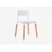 Silla de cocina fija AGATA Silla de cocina fija AGATA Blanco