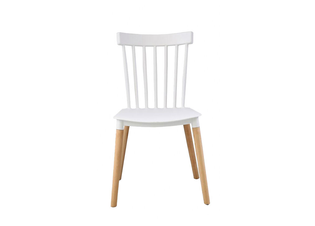 Silla de cocina fija FATIMA Blanco