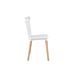 Silla de cocina fija FATIMA Silla de cocina fija FATIMA Blanco