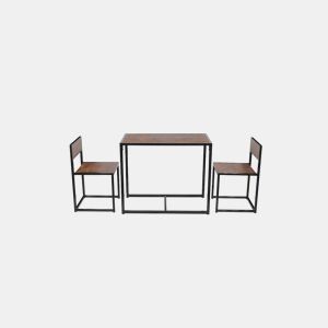 Conjunto mesa fixa e 2 cadeiras de cozinha DUO I