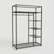 Armario de metal WARDY IV 110x40x170cm negro Armario de metal WARDY IV 110x40x170cm negro Negro