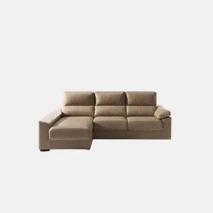 Chaise longue 4 lugares BEA lado esquerdo cor visón