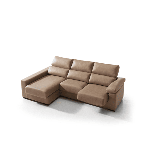 Chaise longue 4 lugares BEA lado esquerdo cor visón