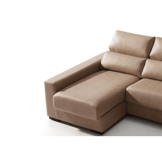 Chaise longue 4 lugares BEA lado esquerdo cor visón