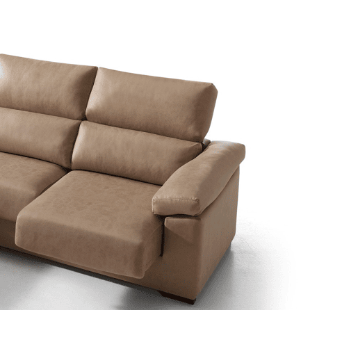 Chaise longue 4 lugares BEA lado esquerdo cor visón