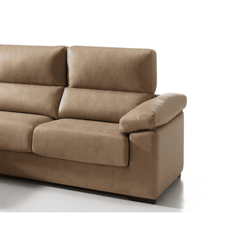 Chaise longue 4 lugares BEA lado esquerdo cor visón