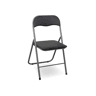 Cadeira dobrável ALIZEE III preto e cinza metal
