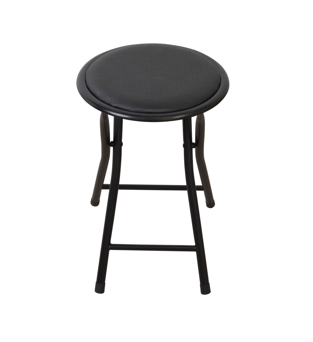 Taburete plegable folk iii negro - conforama