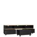 Mueble de TV LAKMOS roble negro y artisan Mueble de TV LAKMOS roble negro y artisan Negro/ Madera