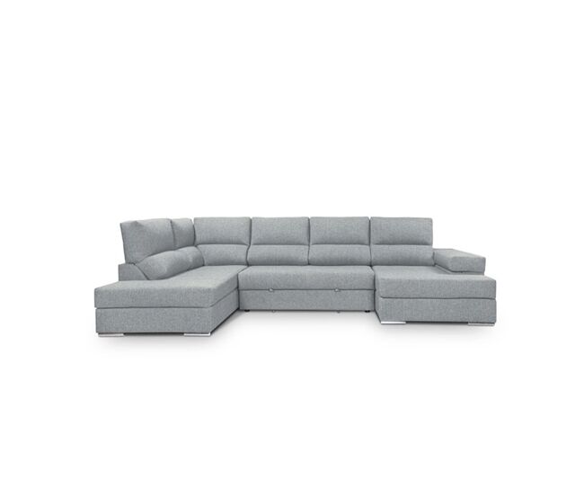 Rinconera con cama 5 plazas bari xxl lado izquierdo color azul