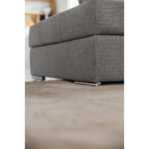 Sofá de canto com cama 5 lugares BARI XXL lado direito cor azul