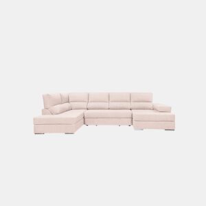 Sofá de canto com cama 5 lugares BARI XXL lado esquerdo cor bege
