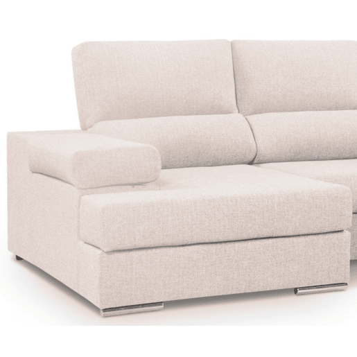 Sofá de canto com cama 5 lugares BARI XXL lado direito cor bege