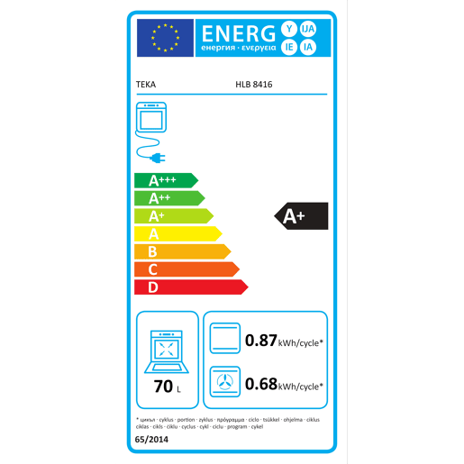 Forno elétrico TEKA HLB 8416 airfry 70 litros
