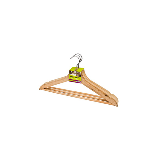 Set 3 cabides MADERA natural 44cm