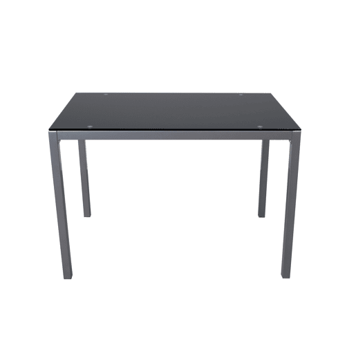 Mesa de cozinha cristal II fixa preta