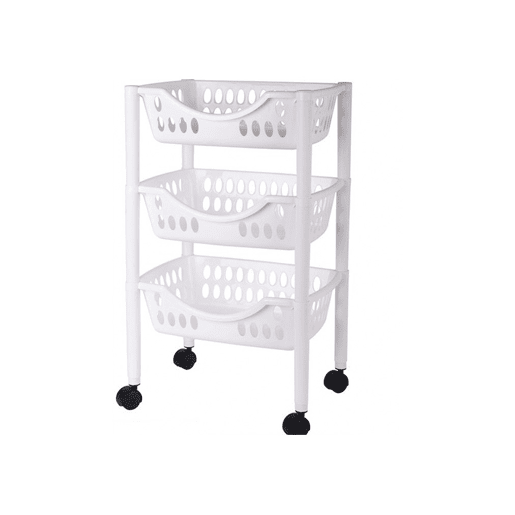 Carrinho MULTIUSOS branco opaco 66,5x39,3x26,5cm Carrinho MULTIUSOS branco opaco 66,5x39,3x26,5cm