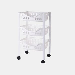 Carrinho MULTIUSOS branco opaco 66,5x39,3x26,5cm