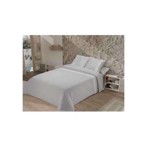 Capa edredão ELISA cinza cama 180cm Capa edredão ELISA cinza cama 180cm