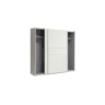 Roupeiro NEVADA portas deslizantes 200x209cm branco