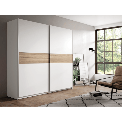 Roupeiro NEVADA portas deslizantes 270x209cm branco