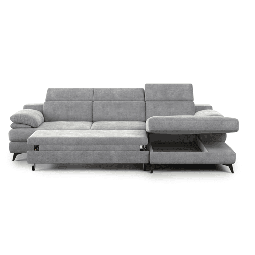 Chaise longue TITUS com cama dereita 4 lugares cinza