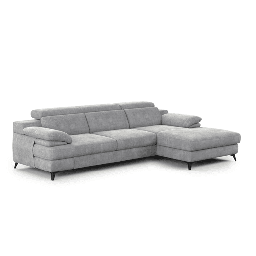 Chaise longue TITUS com cama dereita 4 lugares cinza
