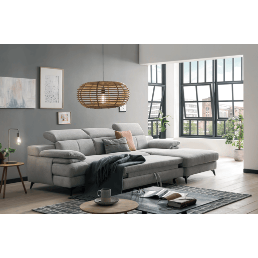 Chaise longue TITUS com cama dereita 4 lugares cinza