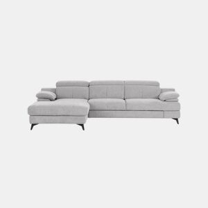 Chaise longue TITUS com cama esquerda 4 lugares cinza