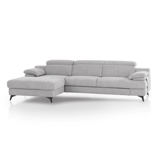 Chaise longue TITUS com cama esquerda 4 lugares cinza