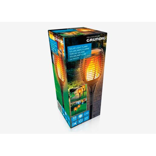 Tocha solar com iluminação led GRUNDIG DYLAN 9x59x9cm