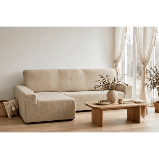 Capa para chaise longue esquerda CAMERON cor bege