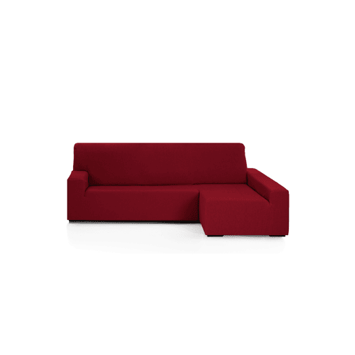 Capa para chaise longue direita cor bordeaux