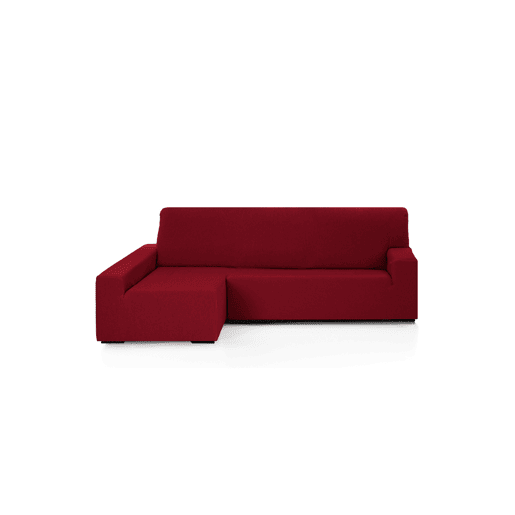 Capa para chaise longue esquerda cor bordeaux