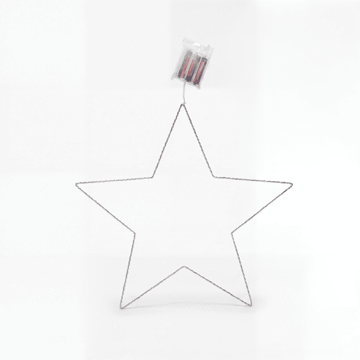 Estrela de natal em metal ALICE 30cm
